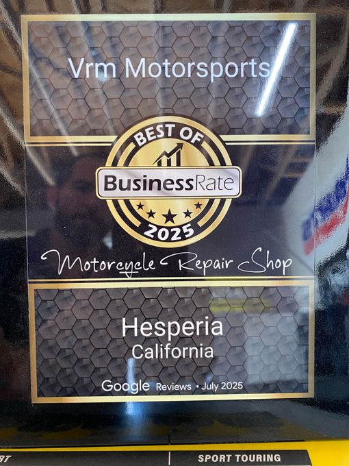 Framed certificate of achievement from Motorcycle Mechanics Institute for Vincent J. Shukla.